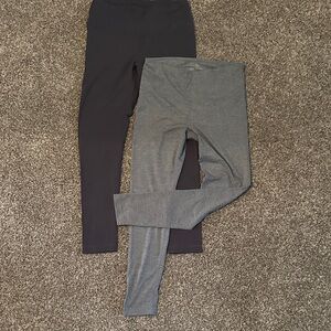 90 Degree By Reflex Gray Women's Active Leggings Duo